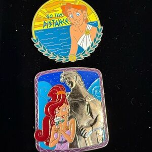 Disney Hercules and Megara Enamel Pin Set